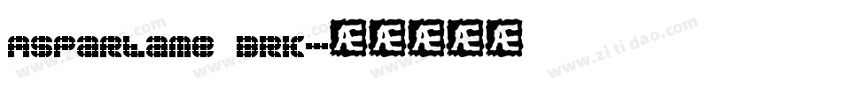 Aspartame BRK字体转换